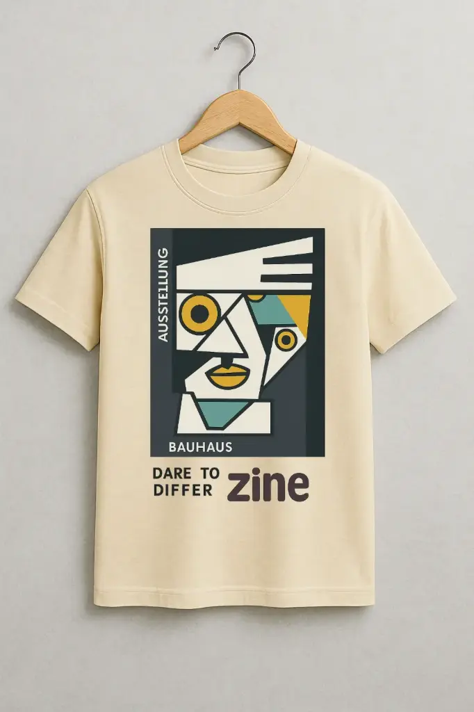 Bauhaus Geometric Art Graphic T-Shirt